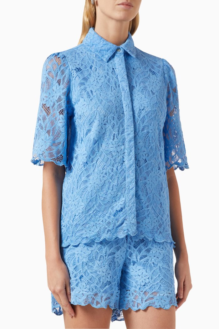 

Yaslacco Shirt in Lace, Blue
