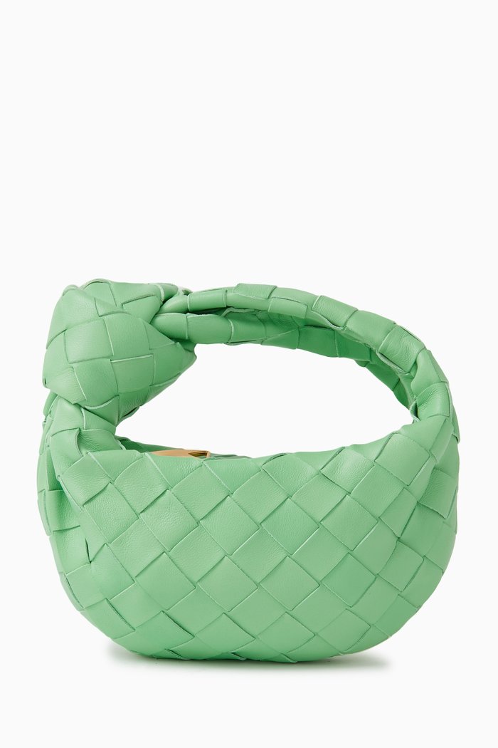 

Candy Jodie Bag in Intrecciato Leather, Green