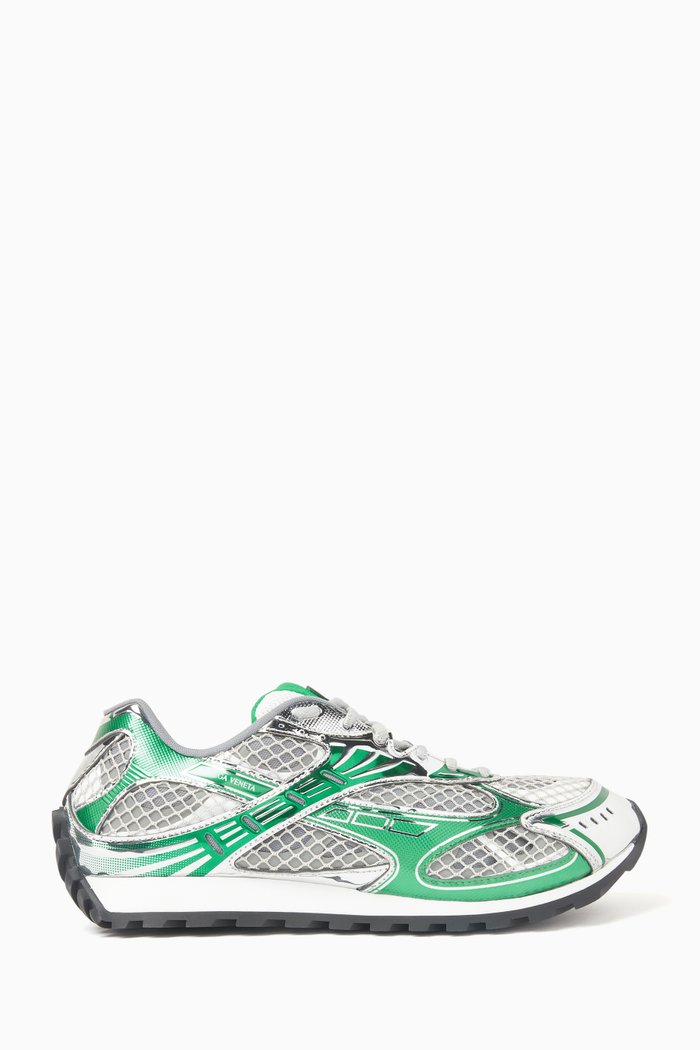 

Orbit Sneakers in Technical Fishnet, Grey