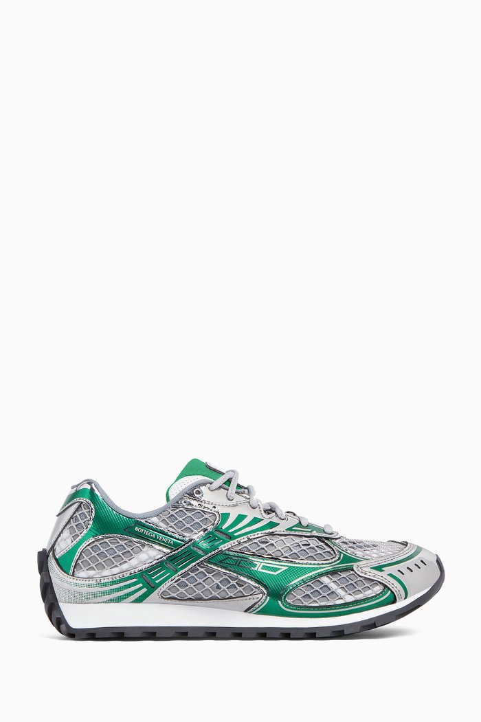 

Orbit Sneakers in Technical Fishnet, Grey
