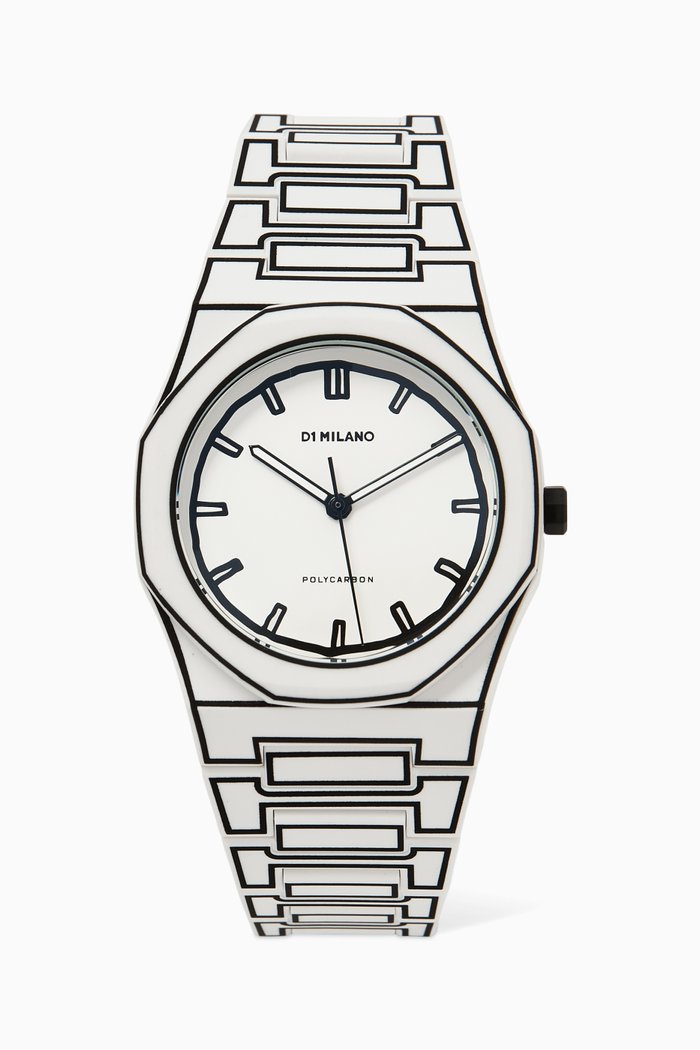 

Sketch 02 Polycarbon Watch, 40.5mm, White