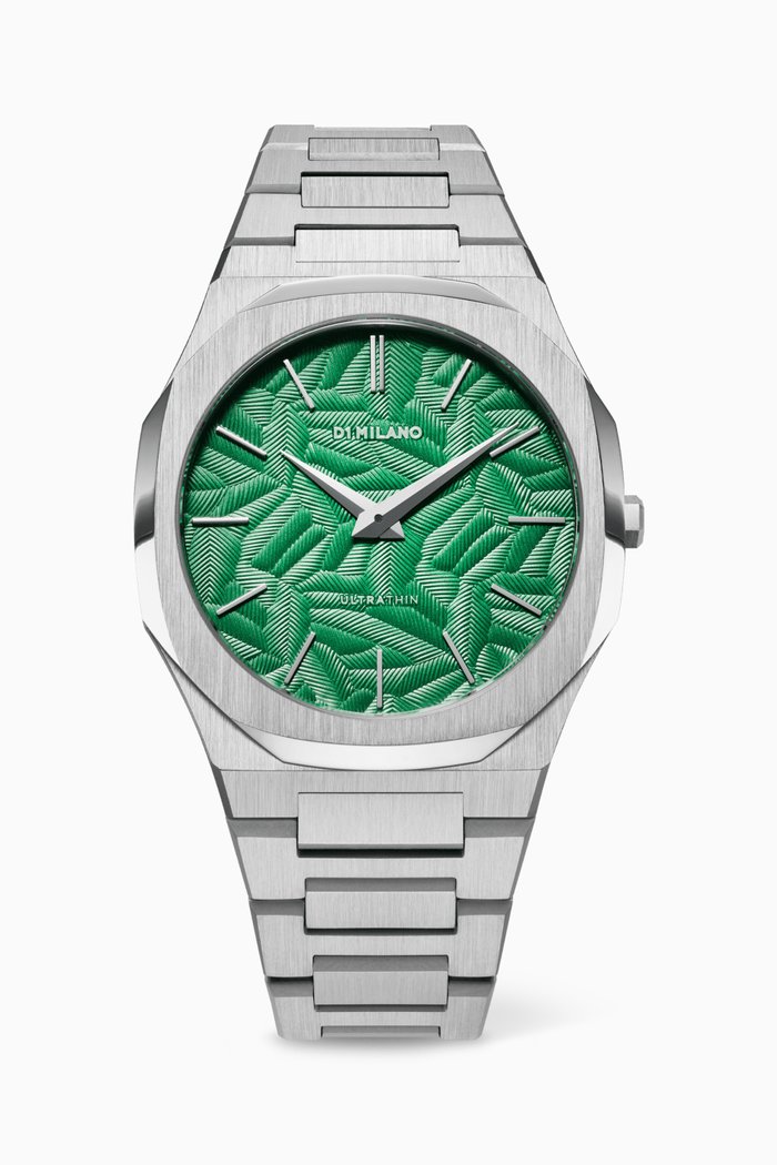 

Ultra Thin Fir Stainless Steel Watch, 40mm, Green