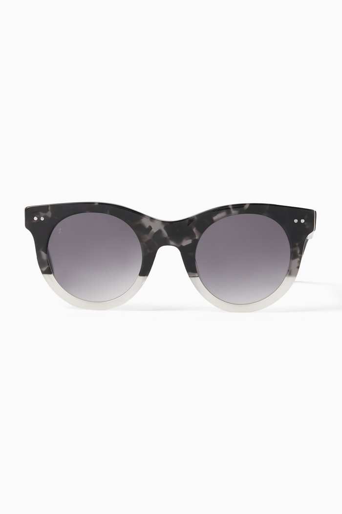 Glow Cat-eye Sunglasses in Acetate, Multicolour