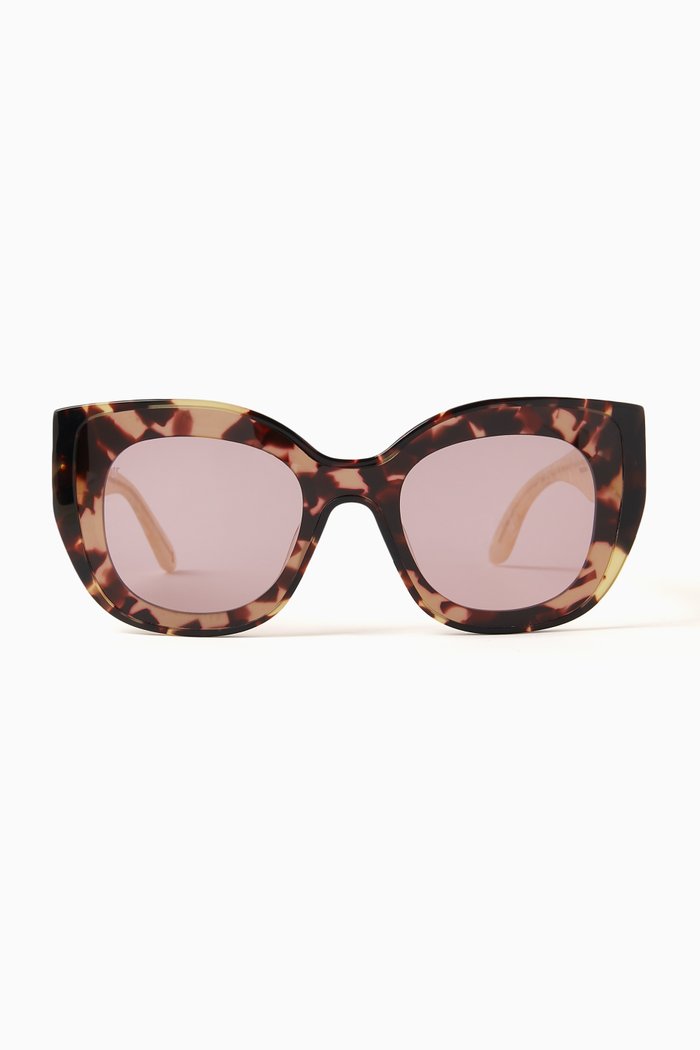 The Blondie Oversized Sunglasses in Acetate, Multicolour