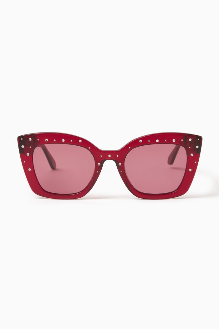 

Sparkling Sunglasses in Acetate, Burgundy