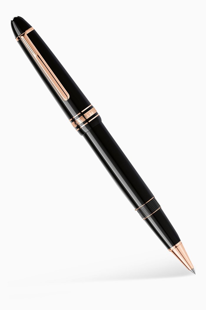 

Meisterstück Rose Gold-Coated LeGrand Rollerball Pen, Black