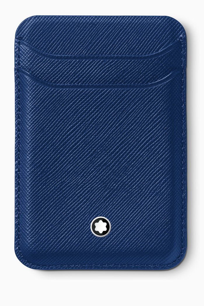 

Sartorial Card Wallet For iPhone in Leather, Blue