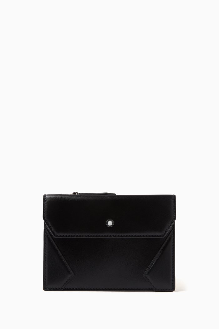 

Meisterstück Zipped Card Holder in Leather, Black