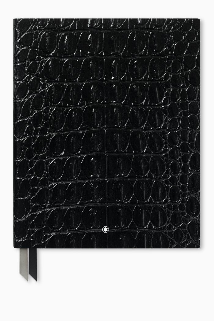

Notebook #149 Croco Print in Leather, Blue