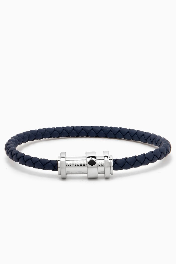 

Meisterstück Tribute Bracelet in Woven Leather, Blue