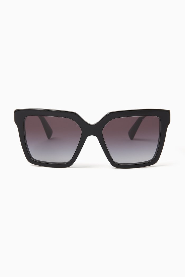

Square Sunglasses in Acetate, Black