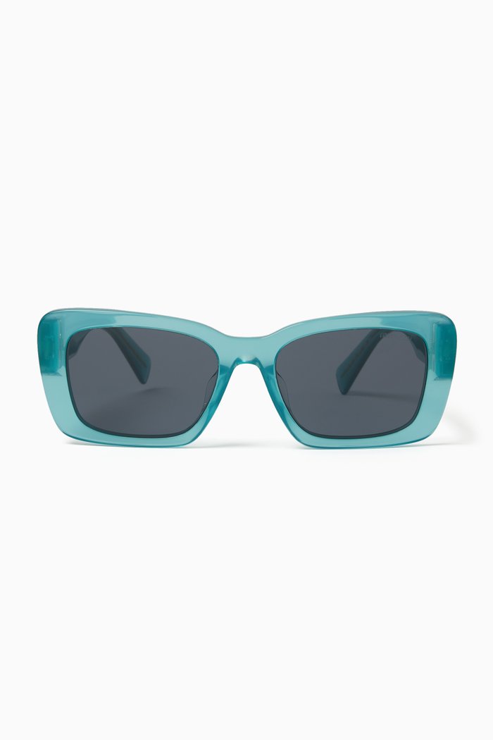 

Rectangle Sunglasses in Acetate, Green