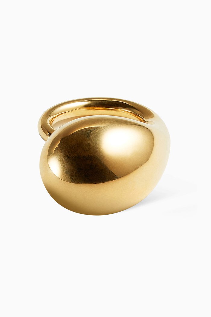 

Drop Ring in 18kt Gold-plated Sterling Silver