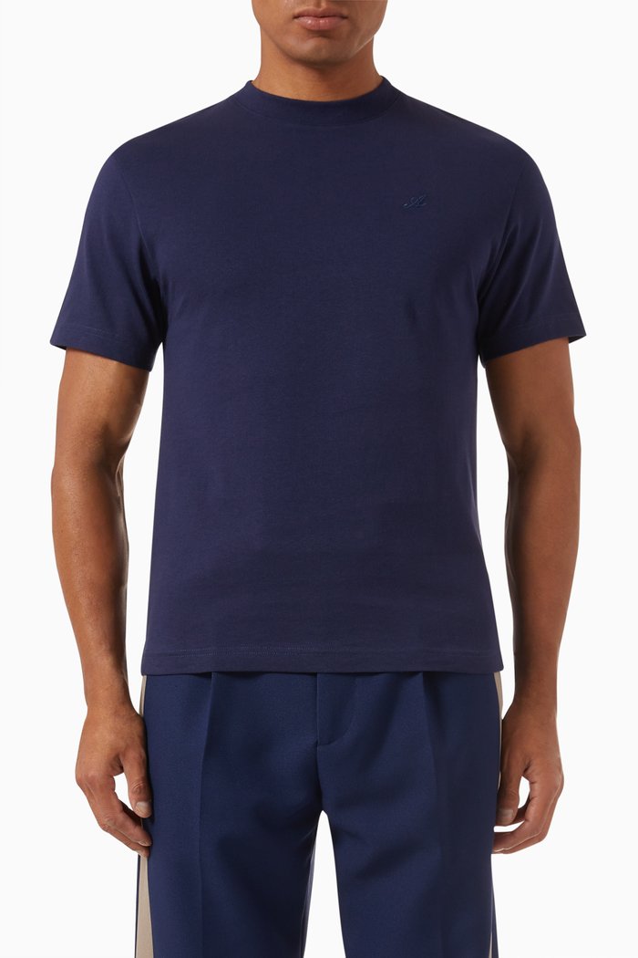 

Signature T-shirt in Organic Cotton-jersey, Blue