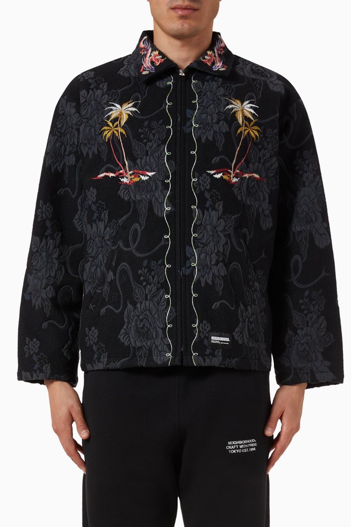

Souvenir Jacket in Jacquard, Black