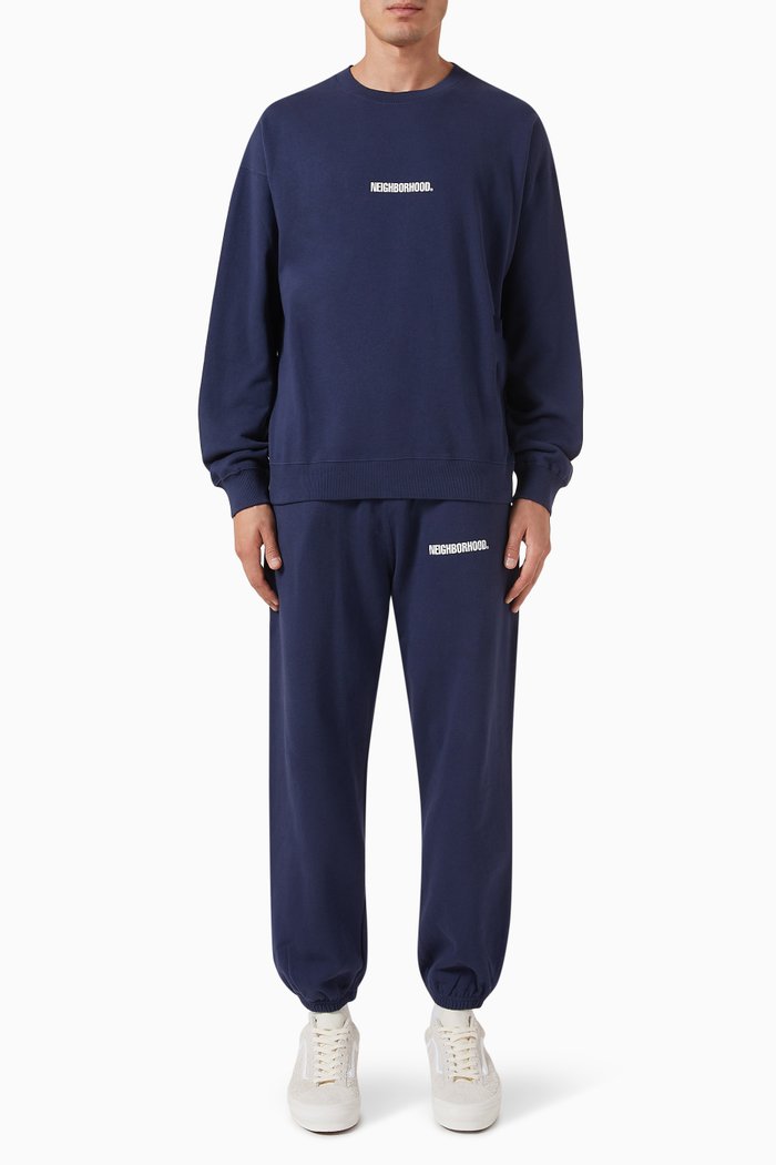 

Home Set up Sweatshirt Set in Cotton-fleece, Blue