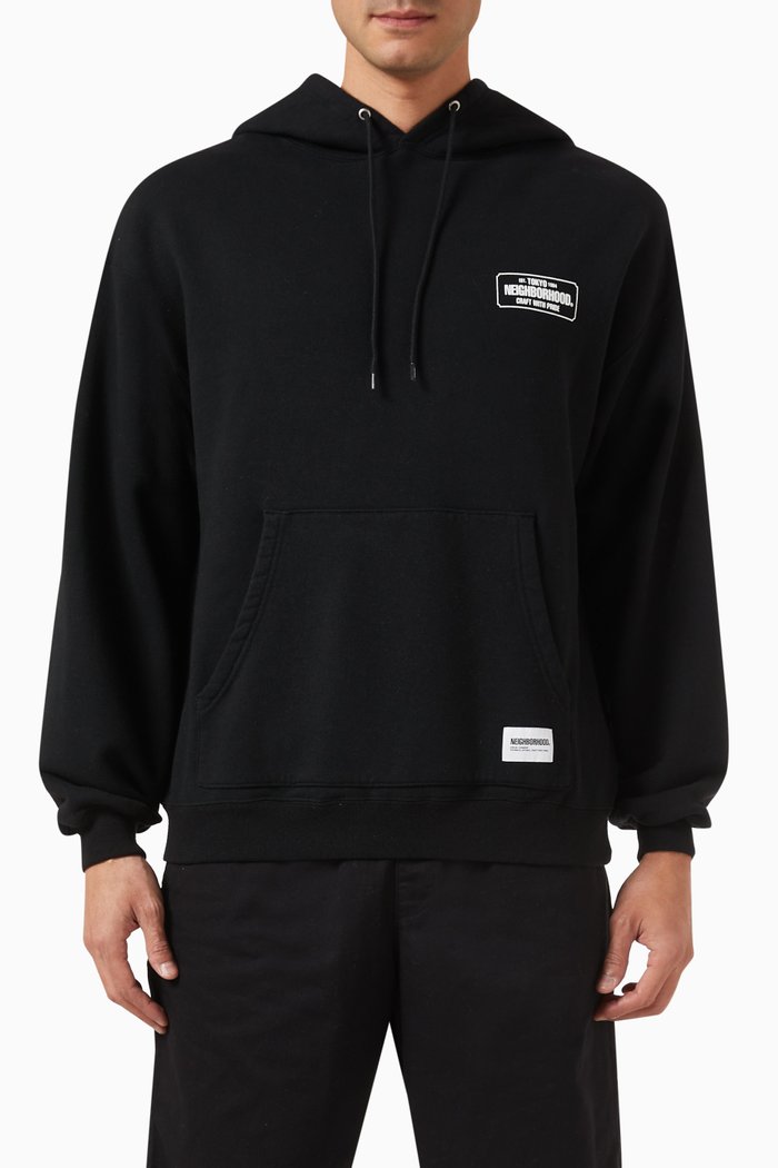

Classic Sweatparka Hoodie in Cotton-fleece, Black