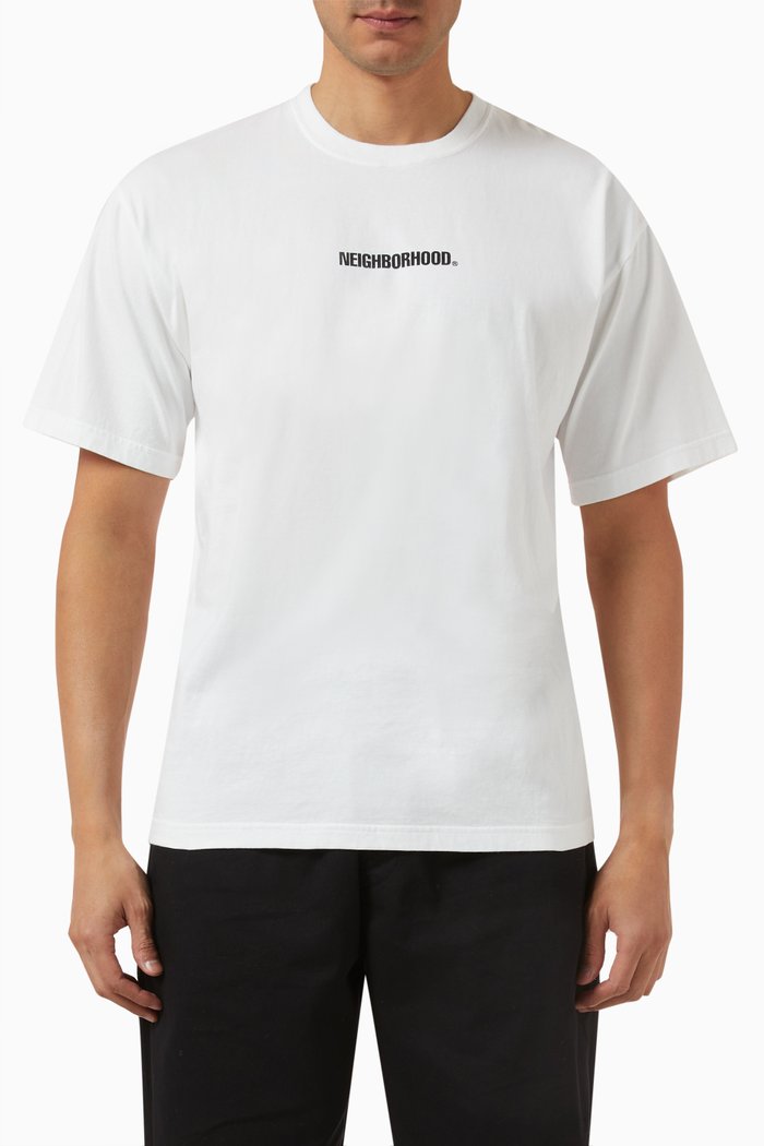Logo-print T-shirt in Cotton-jersey, White