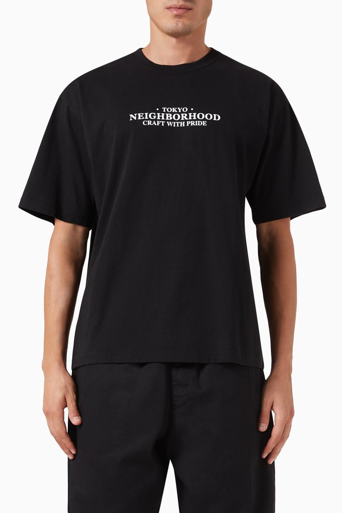 

NH Logo T-shirt in Cotton-jersey, Black