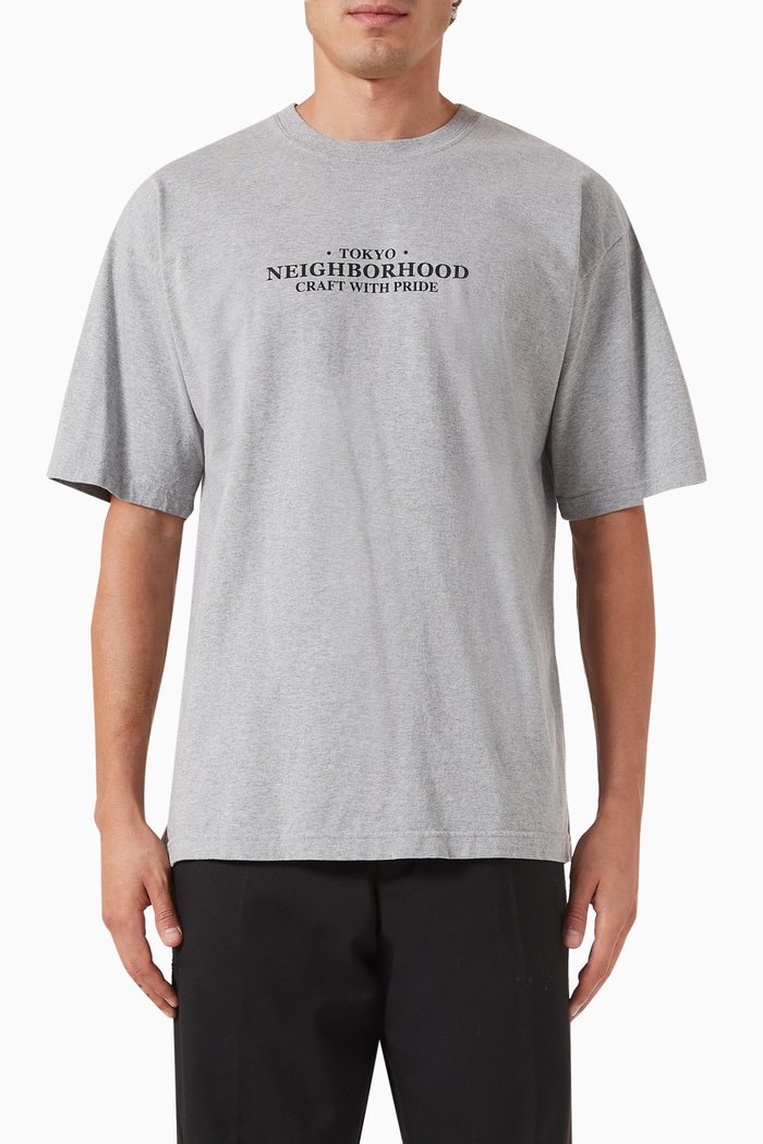 

NH Logo T-shirt in Cotton-jersey, Grey