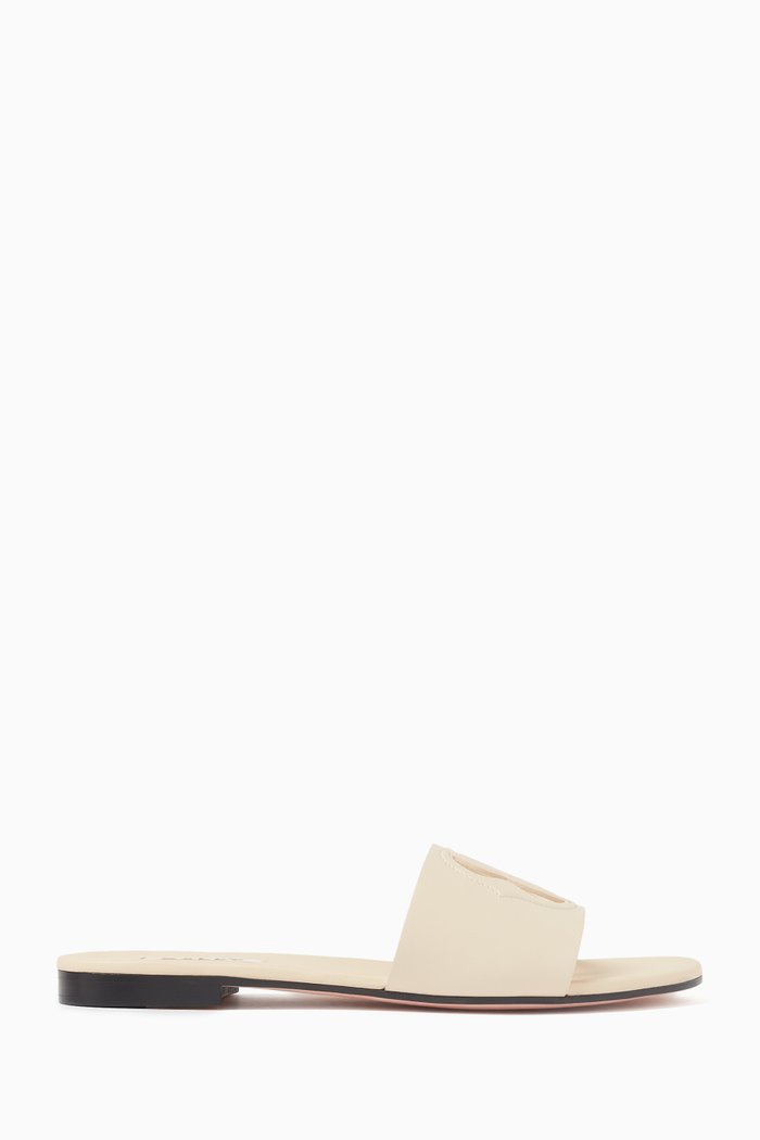

Goldie Slides in Leather, Neutral