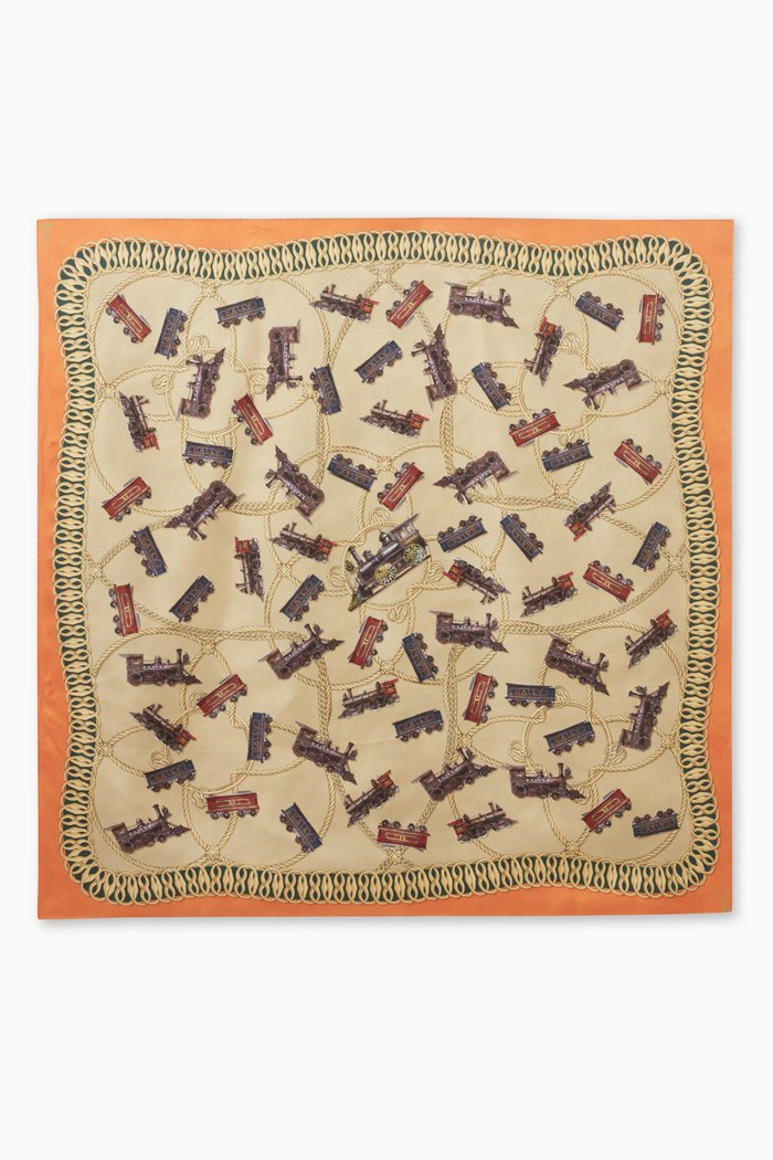 

Graphic Scarf in Silk, Multicolour