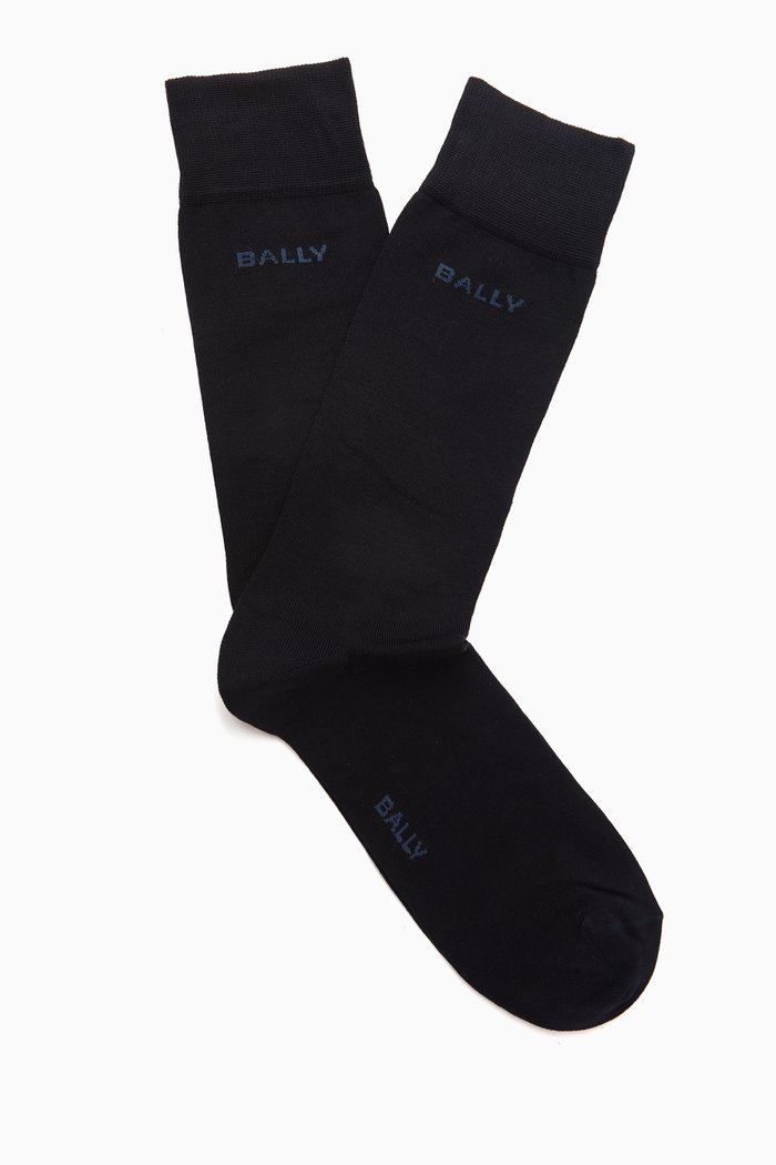 

Logo Socks in Cotton-blend, Blue