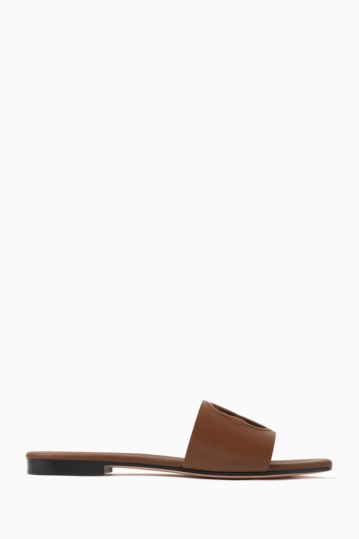 

Goldie Slides in Leather, Brown
