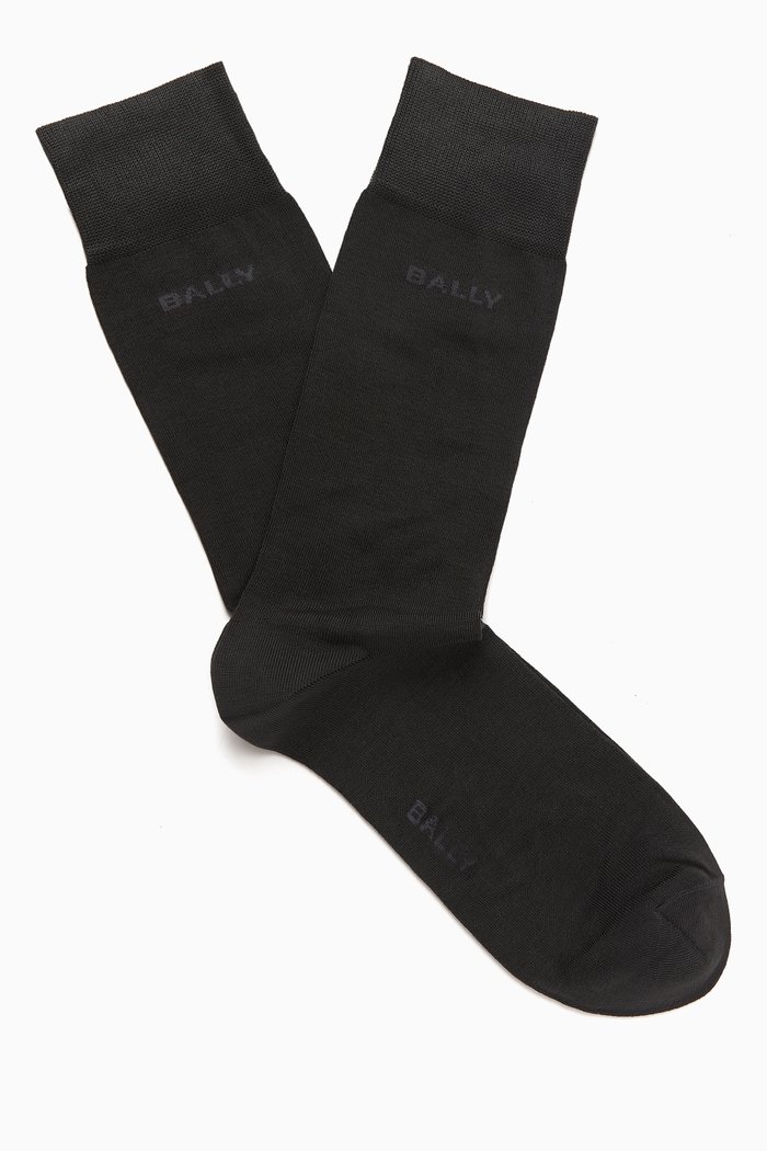 

Logo Socks in Cotton-blend, Grey