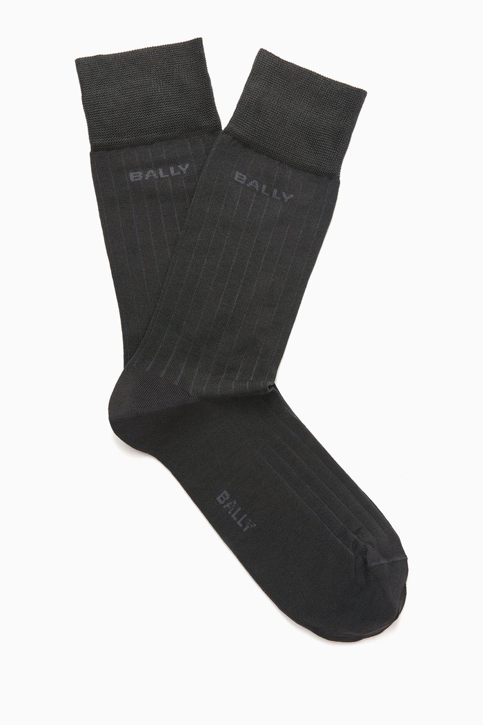 

Logo Socks in Cotton-blend, Grey