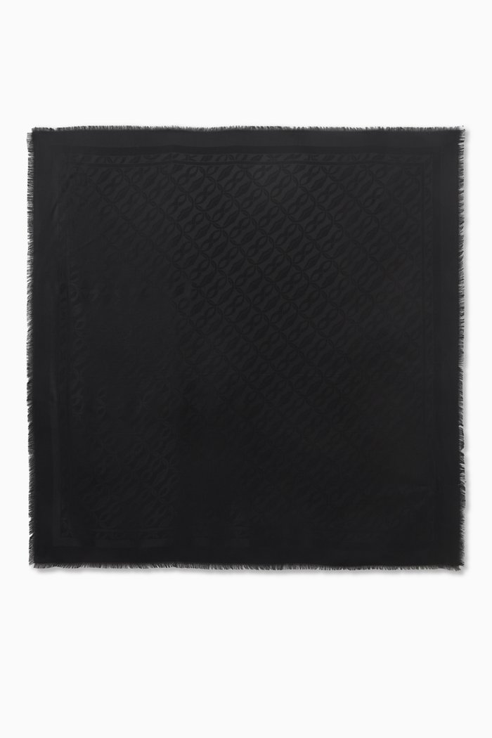 

Logo Scarf in Silk, Black