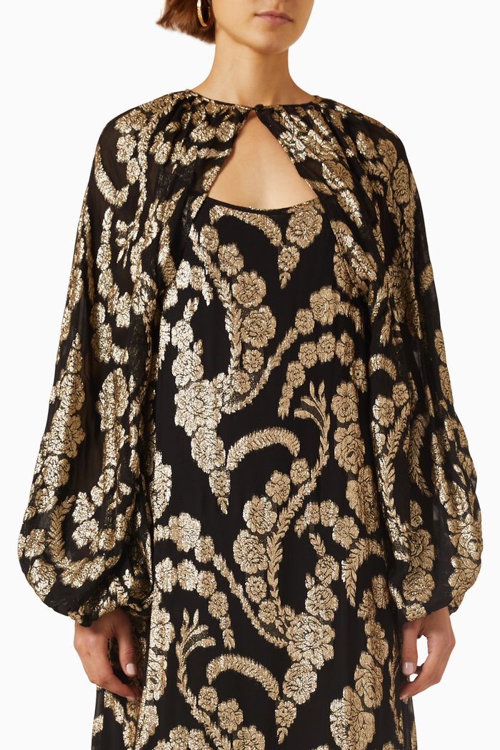 Bolero in Brocade Georgette, Black