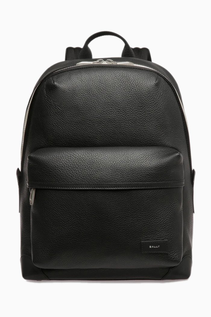

Bord Trecky Backpack in Grained Leather, Black