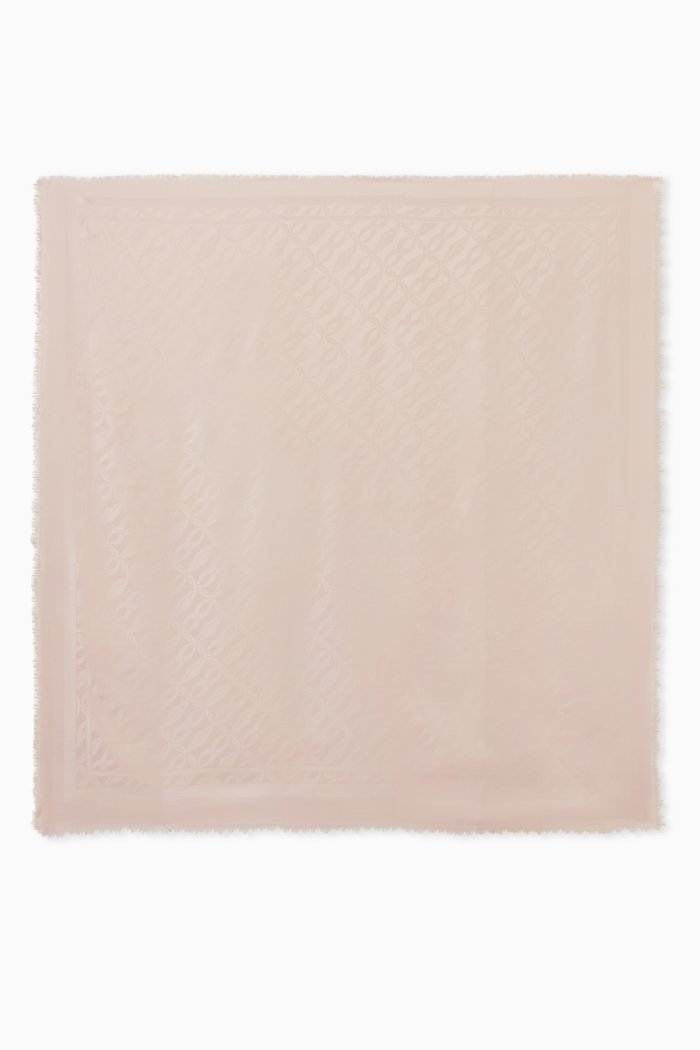 

Logo Scarf in Silk, Neutral