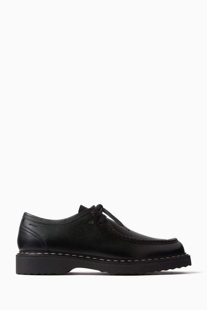 Nadhy Derby Shoes in Leather, Black