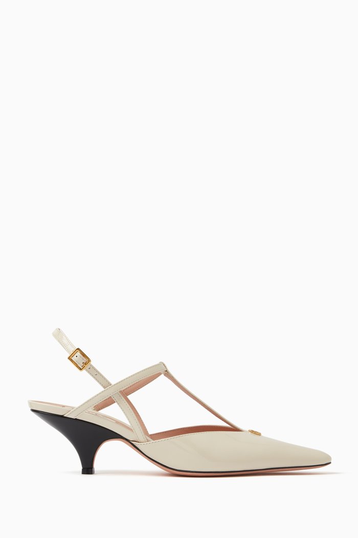 

Karline 55 Slingback Pumps in Leather, Neutral