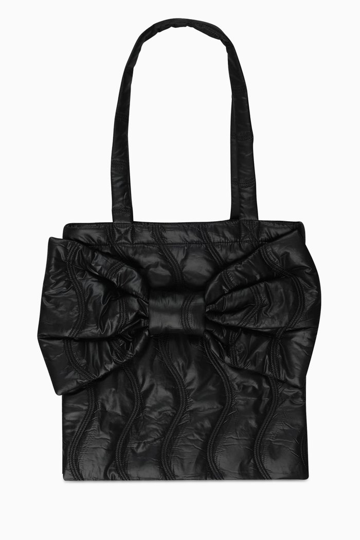 

Big Bow Tote Bag, Black
