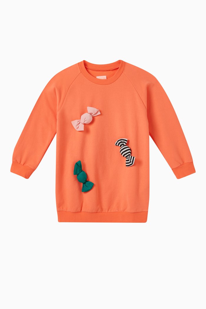 

Carla Candy Dress in Organic Cotton, Orange