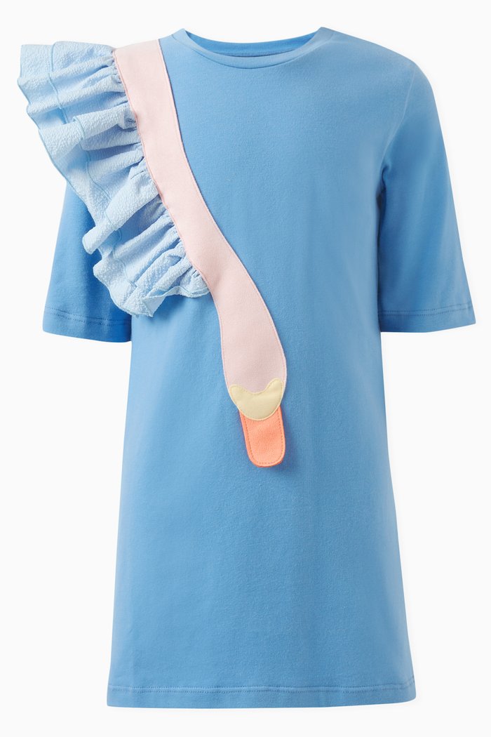 

Doris Dreamer Dress in Viscose, Blue