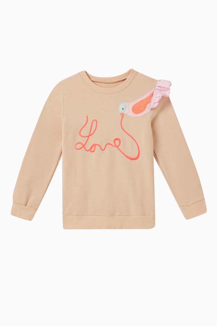

Lucia Love Sweatshirt in Cotton, Neutral