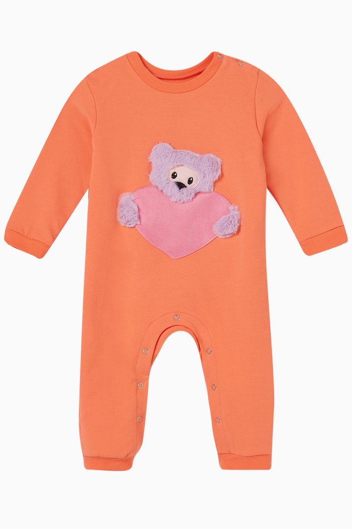 

Nima Bear Pyjamas in Cotton, Orange