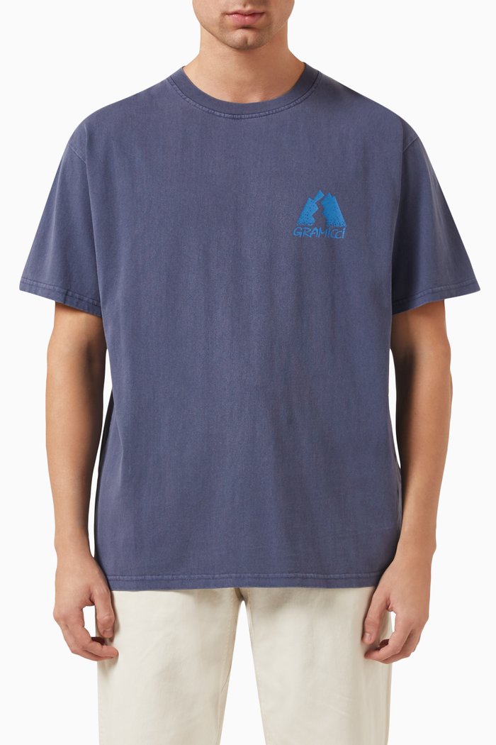 

Logo Summit T-shirt in Organic Cotton-jersey, Blue