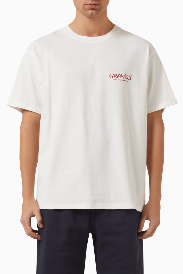 

Graphic Logo-print T-shirt in Organic Cotton-jersey, White