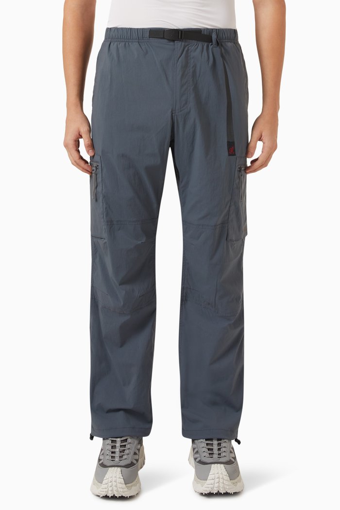 Cargo Pants in Softshell Nylon, Blue
