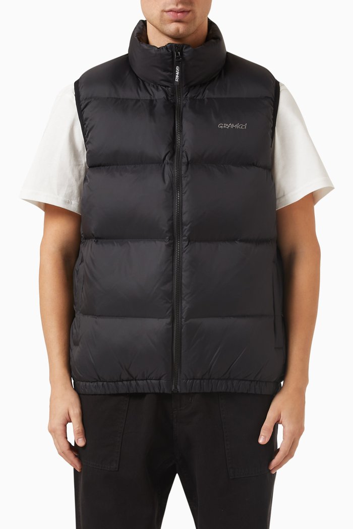 

Down Puffer Vest in Nylon, Black