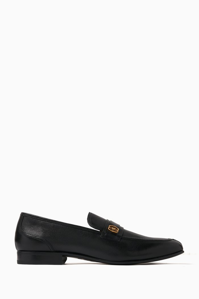 

Sadei Loafers in Leather, Black