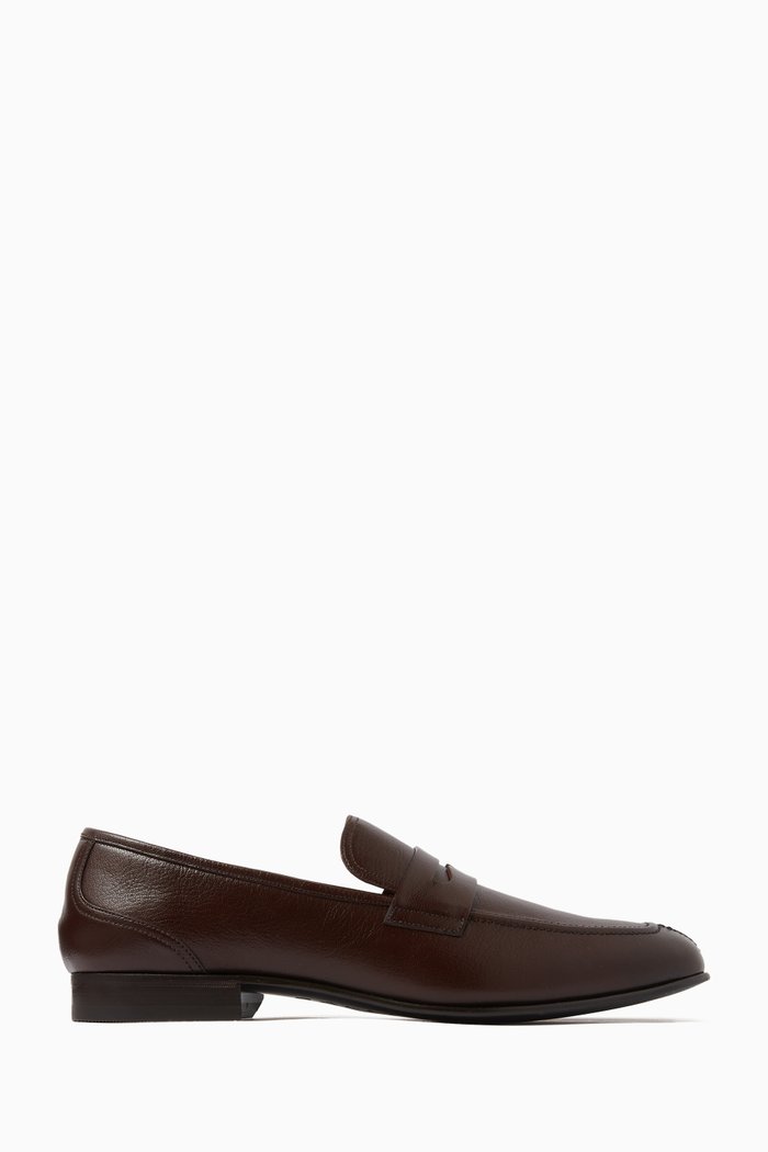 Saix Loafers in Leather, Brown