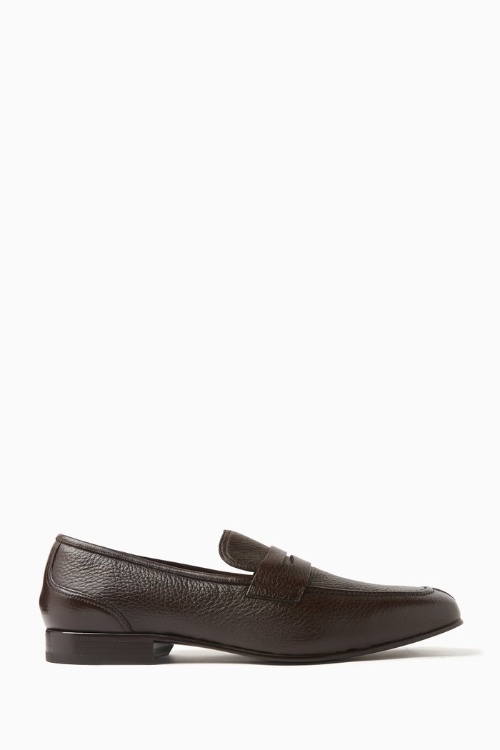 Suisse Loafers in Deer Leather, Brown