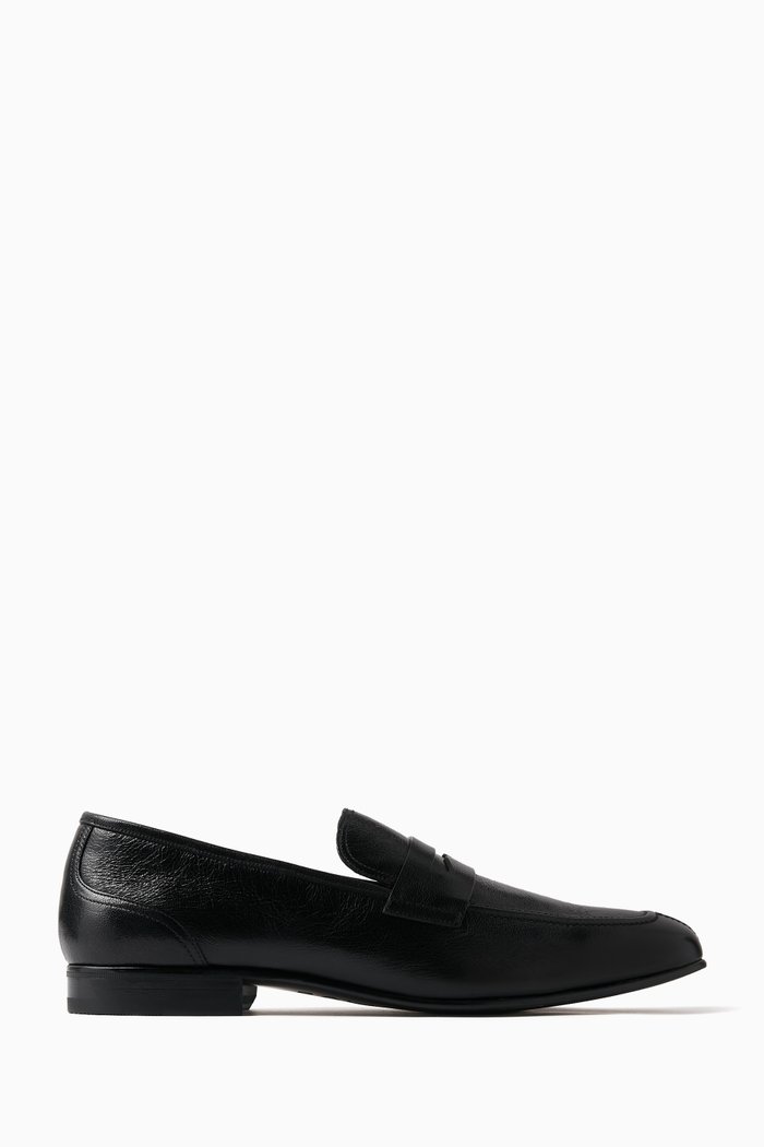 

Suisse Loafers in Deer Leather, Black