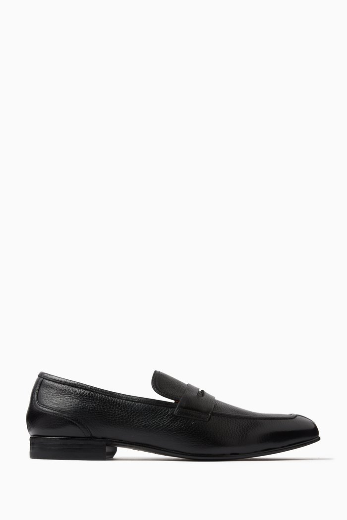 

Saix Loafers in Leather, Black